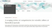 A scoping review published in BMC Medicine identifies core competencies for editors.