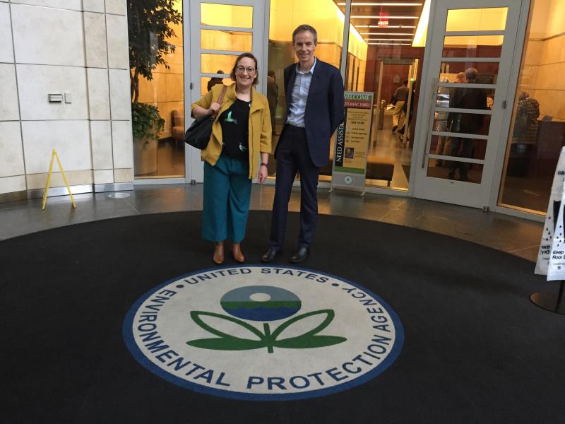 Annie and Julian at the US EPA
