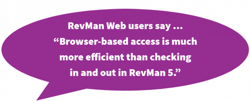 when do we use Revman software
